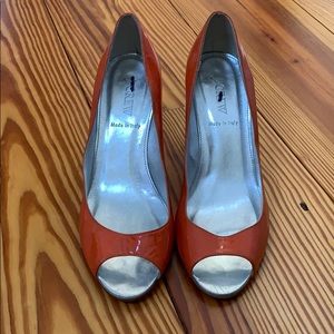 J. Crew peep toe heels